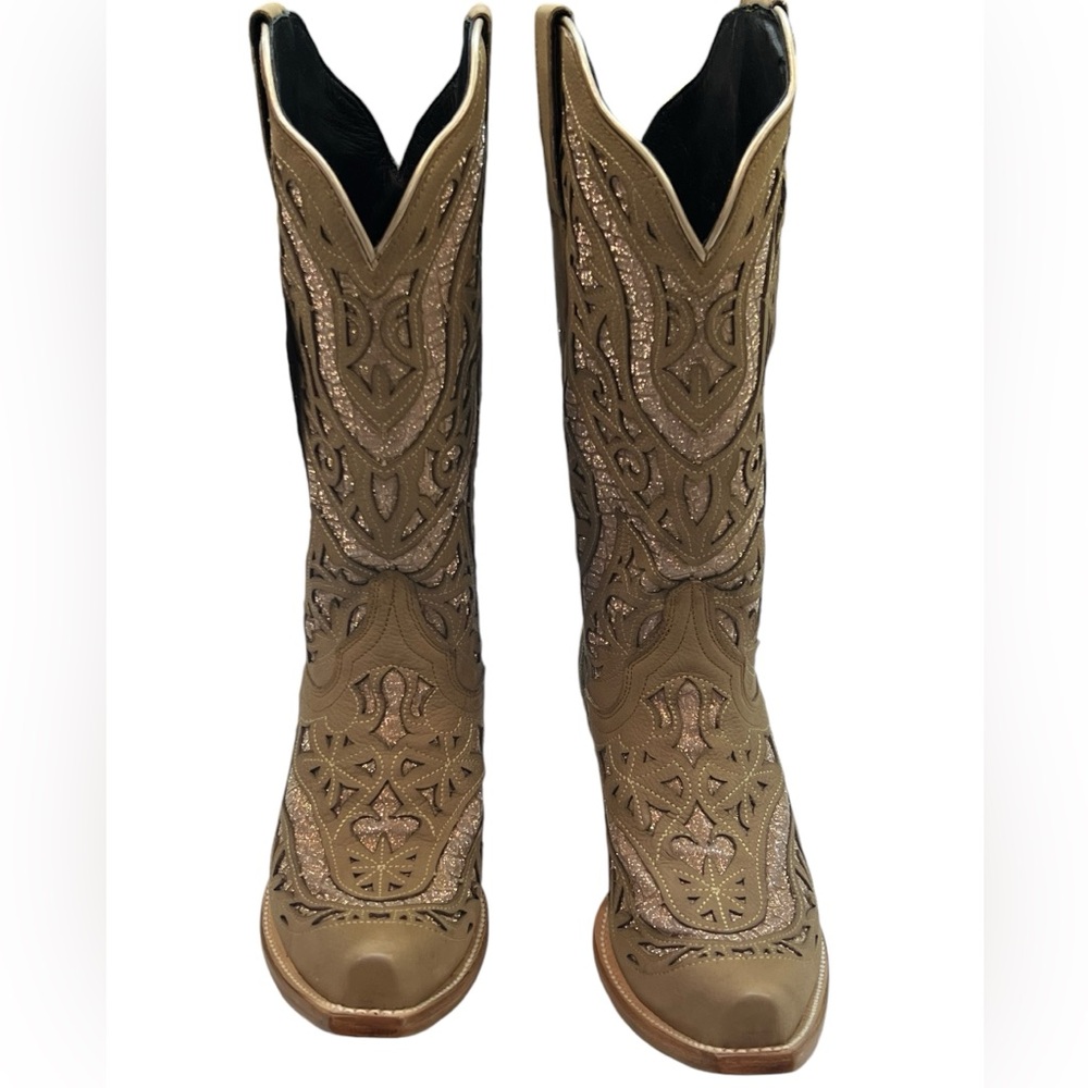 Boots - Corral Women's Tan Embroidered Western Boots